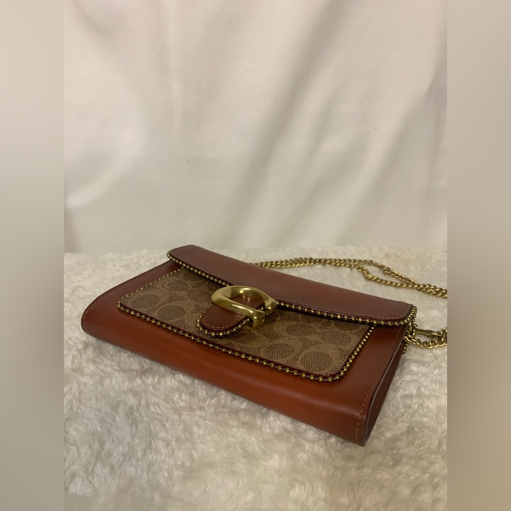 Tabby Chain Clutch In Signature Canvas With Beadchain - Picture 5 of 6